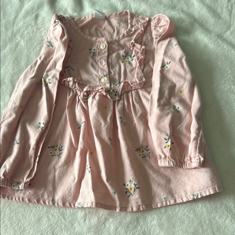 GAP Kids Pink Floral Blouse